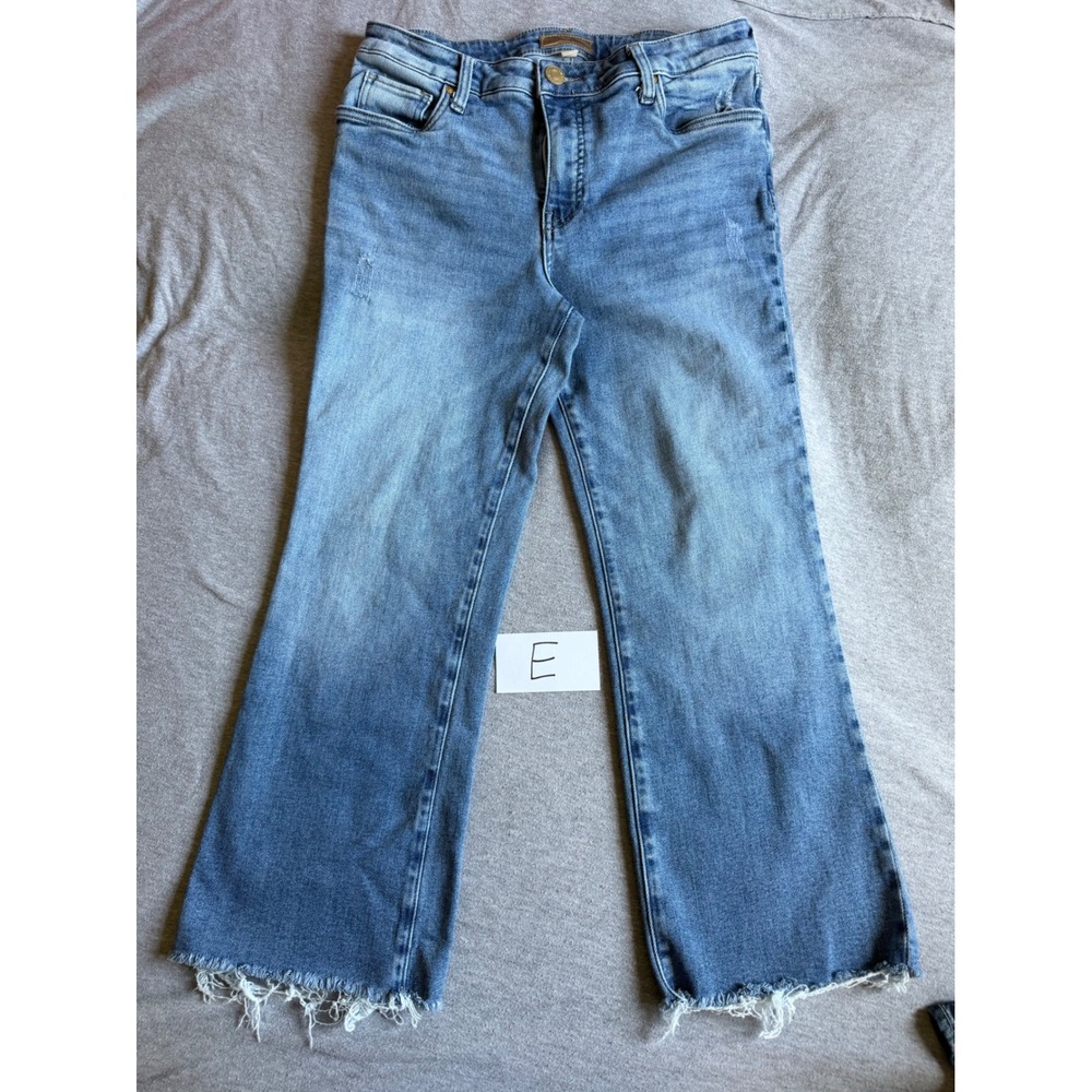 Kut from the Kloth Jeans Distressed Raw Hem Blue US Women's 8P